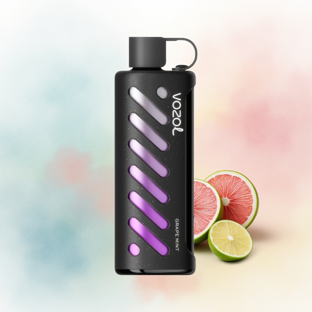 VOZOL Gear Shisha 25000 Puffs Dual Mesh Grape Mint Didžiausias Užsakymas Lietuvoje
