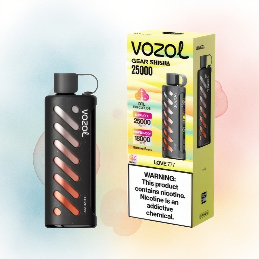 VOZOL Gear Shisha 25000 Puffs Dviguba Mešinė 30 Skonių Didmeninė Prekė Lietuva