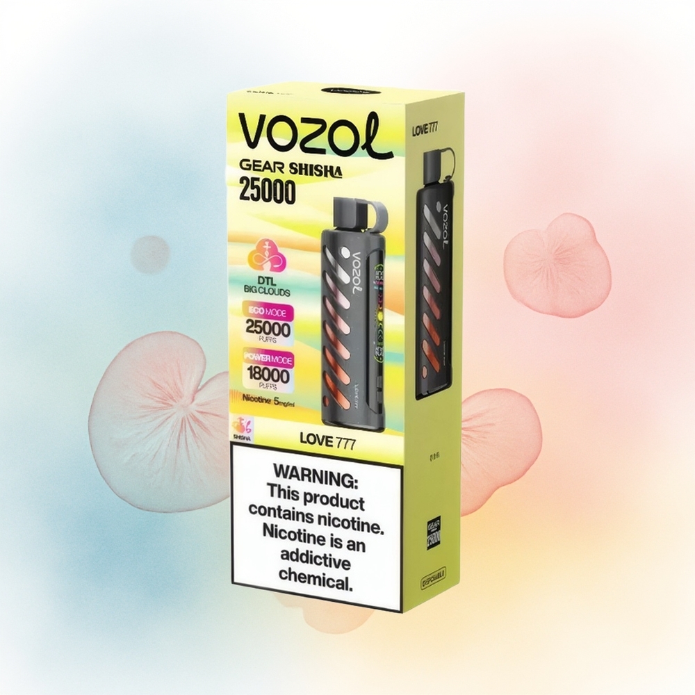 VOZOL Gear Shisha 25000 Puffs Dviguba Mešinė 30 Skonių Didmeninė Prekė Lietuva