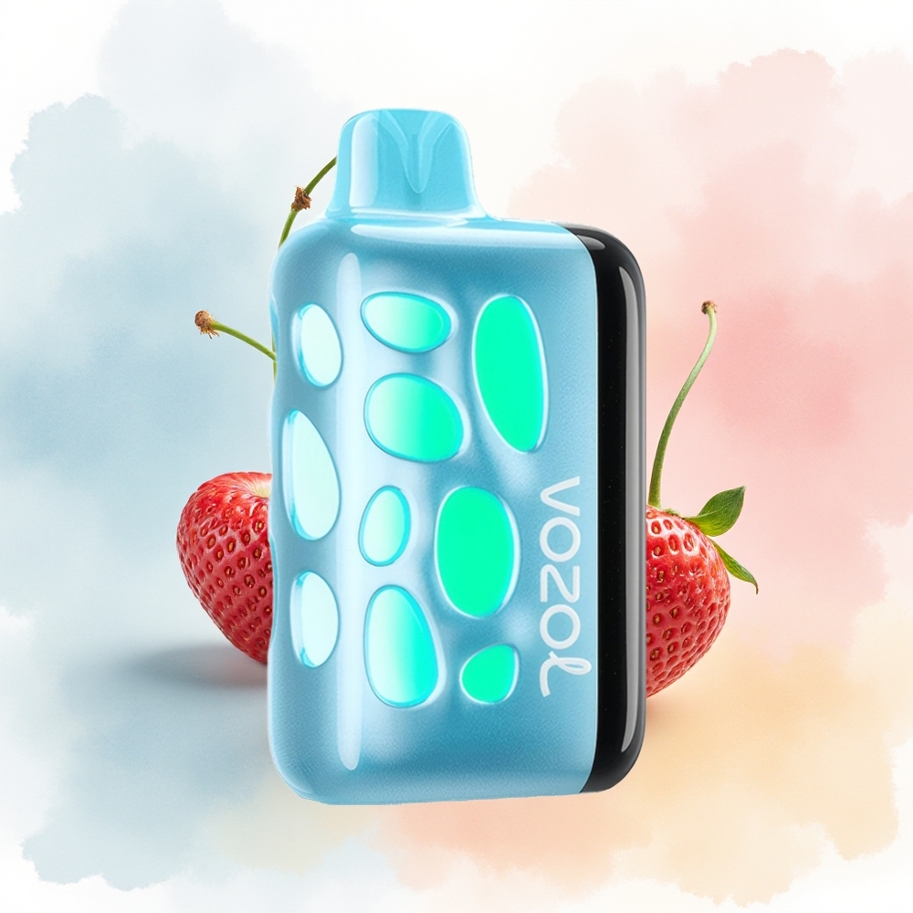 VOZOL RAVE 40000 270 laipsnių spinduliuojantis dizainas/Beat-Synced Party Mode 20/50mg/ml vyšnia braškė Didmeninė prekyba Lietuva