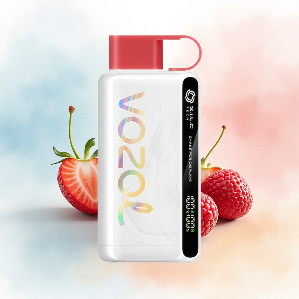 VOZOL STAR 9000/12000 S.i.L.C TECH 650mAh Braškų Aviečių Vyšnių Didmeninė Lietuva