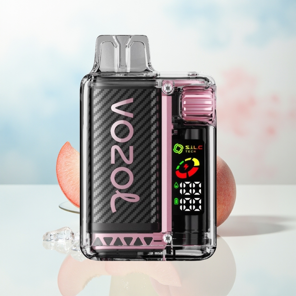 VOZOL Vista 20000 Puffs Ekranas OLED Persikas Ledas Didmeninė Lietuva