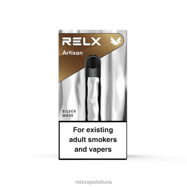RELX Flavors Pods | RELX Metal Artisan prietaisas sidabrinė banga F8PPV65