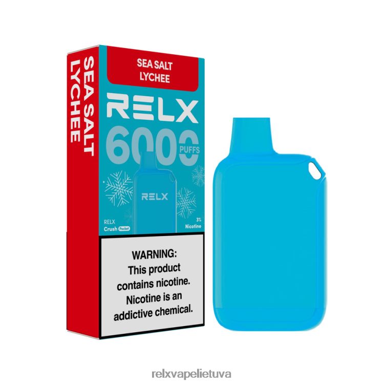 Relx Flavors Pods 8J288014 RELX Crush Pocket 6000 ledo jūros druskos ličiai