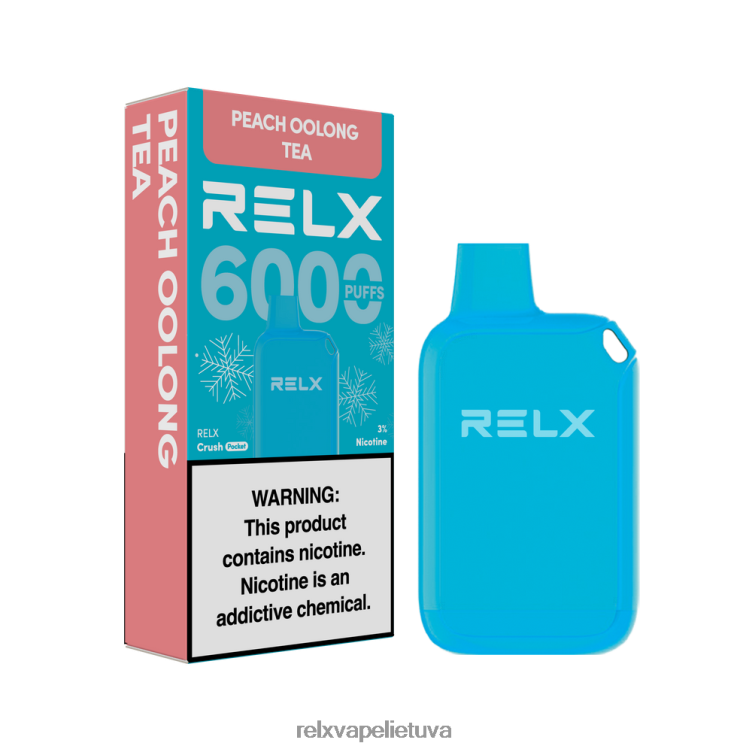 Relx For Sale 8J288010 RELX Crush Pocket 6000 ledo persikų oolong arbata
