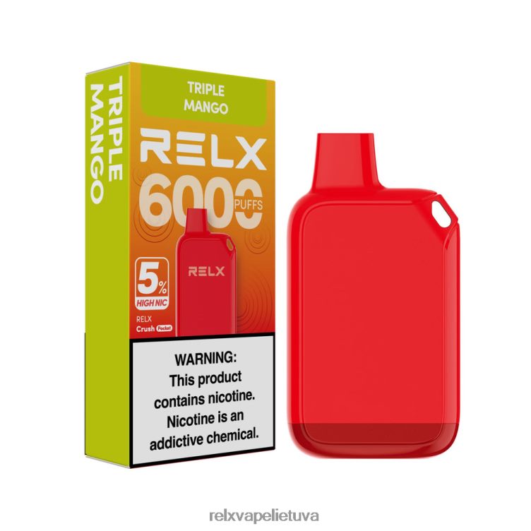 Relx Pods Online 8J288026 RELX Crush Pocket 6000 5% didelis nic trigubas mangas