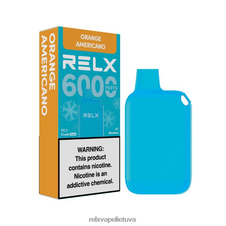 Relx Shop 8J288015 RELX Crush Pocket 6000 ledo oranžinis amerikietis
