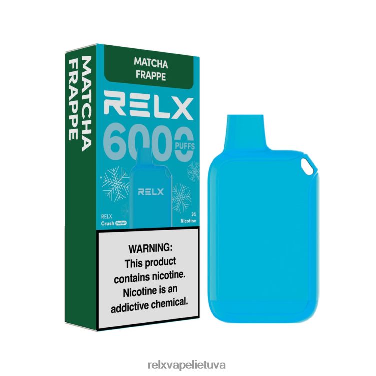 Relx Vape Price 8J288017 RELX Crush Pocket 6000 ledo matcha frappe