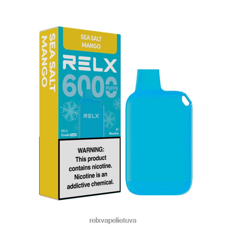Relx Vilnius 8J288013 RELX Crush Pocket 6000 ledo jūros druskos mango