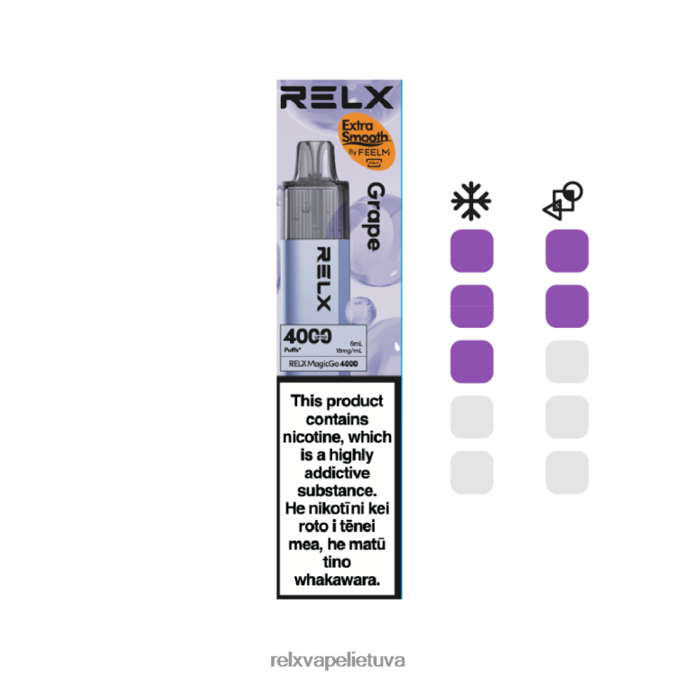 Relx Pods Online 8J28806 RELX MagicGo 4000 vienkartinių vape vynuogių